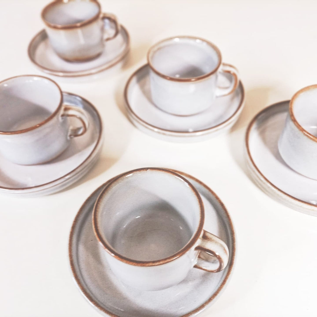 Vintage kop&schotel set Søholm